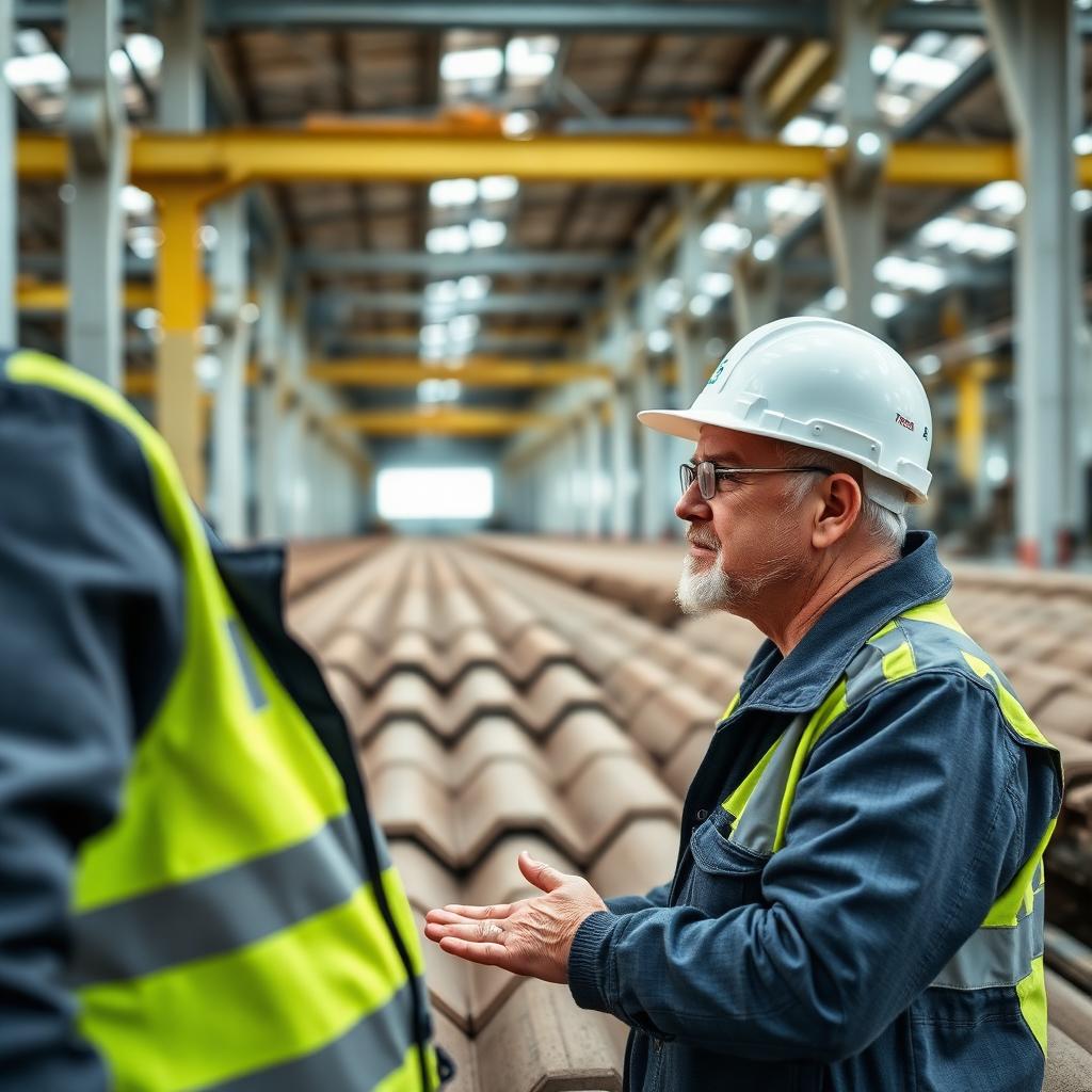 Quality inspection of concrete roof tiles